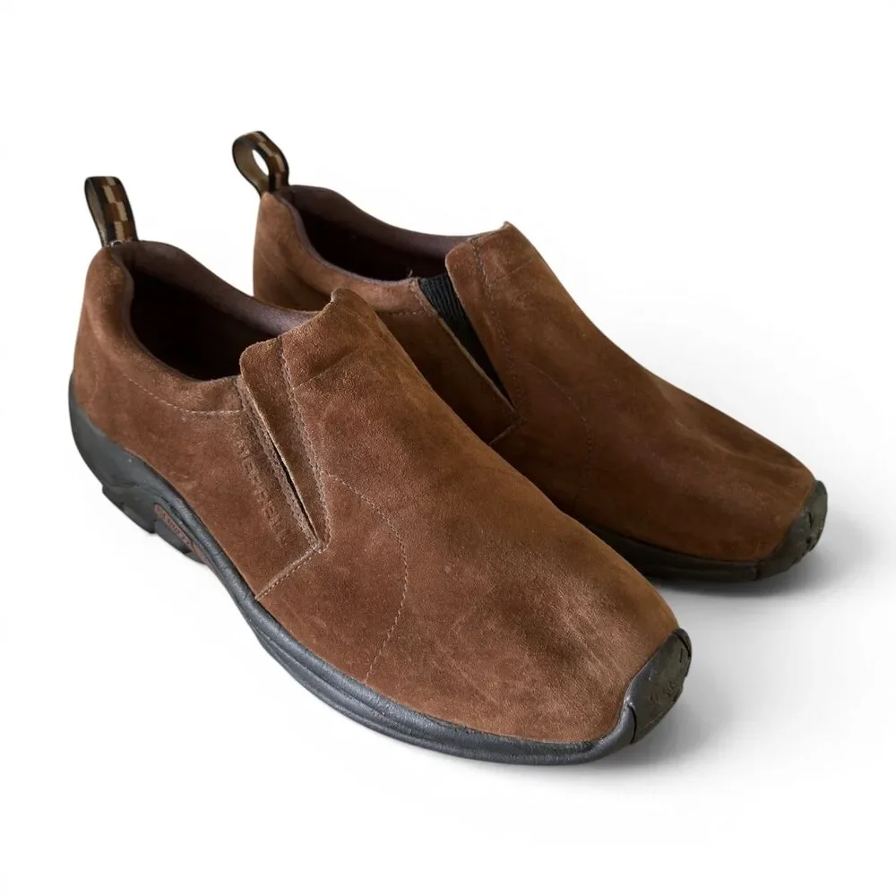 Merrell J85685 Jungle Moc Dark Earth Mens 14 Brown Suede Slip On Shoes